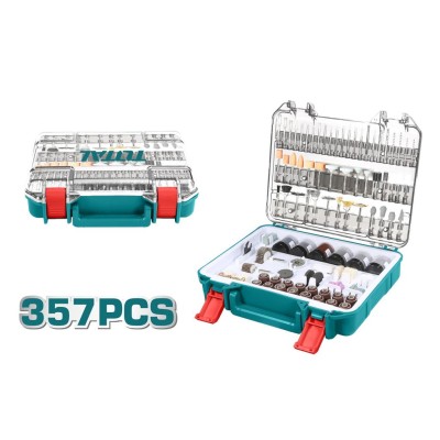 TOTAL KIT 357 PCS ACESSORIOS DE MINI BROCA TACSD13571 Total Herramientas Oficial