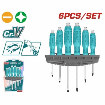 TOTAL KIT CHAVE FENDA  THGSS35061 6PCS Total Herramientas Oficial