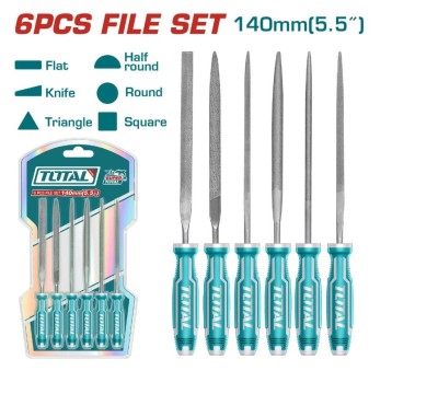 TOTAL KIT LIXA  THT91462 6PCS Total Herramientas Oficial