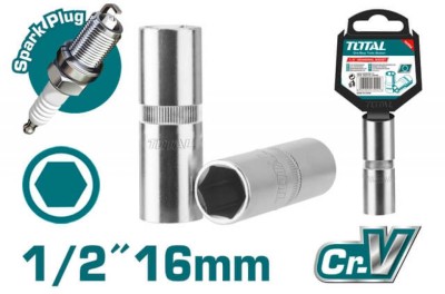 TOTAL SOQUET VELA INGICAO  THSPS12166 1/2 Total Herramientas Oficial