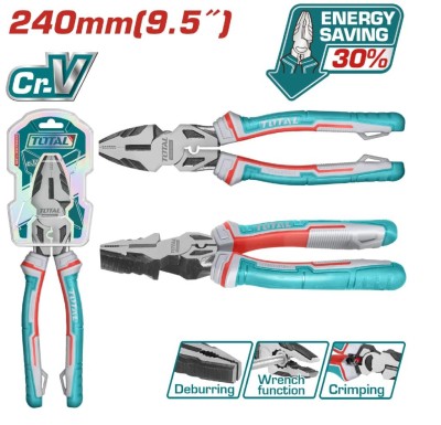 TOTAL ALICATE COMBINADA THT210906S  9.5 Total Herramientas Oficial