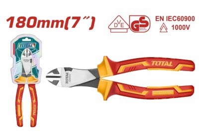 TOTAL ALICATE CORTE DIAGONAL ISOLADO 7  THTIP2571 Total Herramientas Oficial