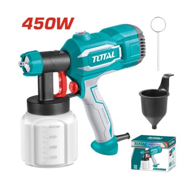 TOTAL PISTOLA DE  PINTURA  TT3506 450W 800ML PLAST Total Herramientas Oficial