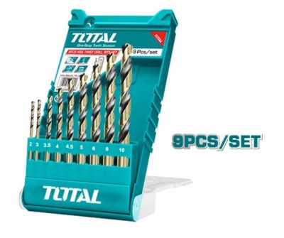 TOTAL BROCA KIT TACSD0095 9PCS Total Herramientas Oficial