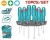 TOTAL KIT CHAVE FENDA   10 PCS  THTDC251001 Total Herramientas Oficial