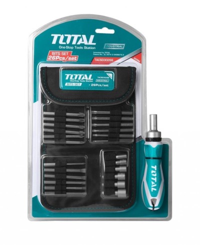 TOTAL KIT CHAVE  TACSD30266 26PCS Total Herramientas Oficial