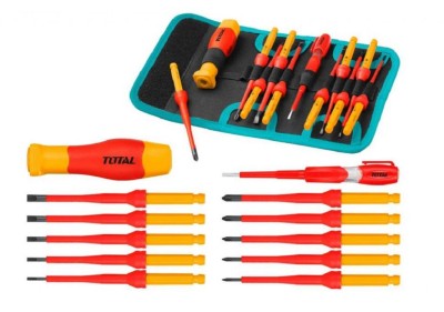 TOTAL KIT CHAVE FENDA  THKISD1201  12PCS Total Herramientas Oficial
