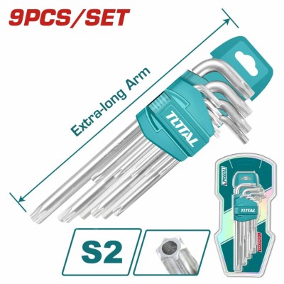 TOTAL KIT CHAVE  TORX 9PCS THT106391 Total Herramientas Oficial