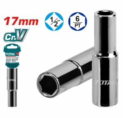 TOTAL SOQUET HEXAGONAL THTST12173L 1/2 17MM Total Herramientas Oficial