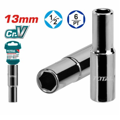 TOTAL SOQUET HEXAGONAL THTST12133L 1/2 13MM Total Herramientas Oficial