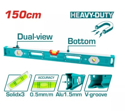 TOTAL NIVEL   MAGNETICO   TMT215056  150CM Total Herramientas Oficial