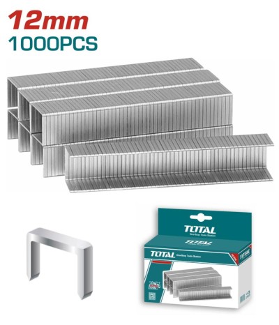 TOTAL GRAMPOS 12MM 1000PCS  THT39122 Total Herramientas Oficial