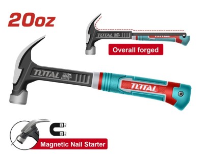 TOTAL MARTELO MAGNÉTICO DE AÇO CARBONO #45  20Oz THCH61020L Total Herramientas Oficial