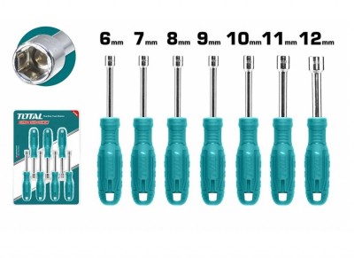 TOTAL CONJUNTO DE CHAVE DE FENDA DE PORCA   7PCS  TNSS0701 Total Herramientas Oficial