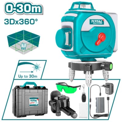 TOTAL NIVEL LASER 3D VERDE  TLL255267 Total Herramientas Oficial