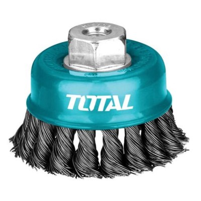 TOTAL ESCOVA DE ARAME ROTATIVO UTAC32041 100M M14 Total Herramientas Oficial
