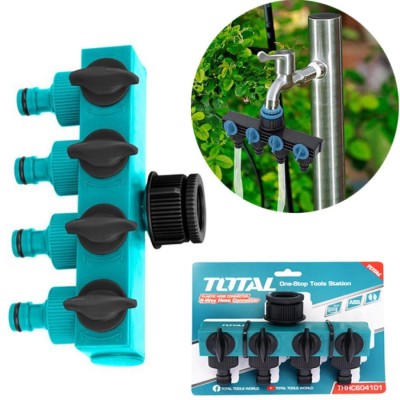 TOTAL CONECTOR DE MANGUEIRA DE PLÁSTICO 1 - 3/4 THHC604101 Total Herramientas Oficial