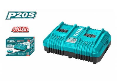 TOTAL CAREGADOR RÁPIDO  TCLI2034  20V Total Herramientas Oficial