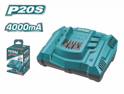 TOTAL CAREGADOR RÁPIDO TFCLI2003 20V Total Herramientas Oficial