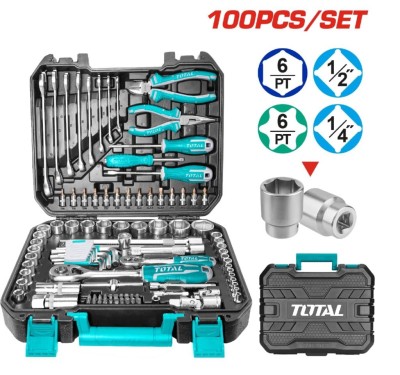 TOTAL KIT FERAMENTA  THKTHP21006 100PCS Total Herramientas Oficial