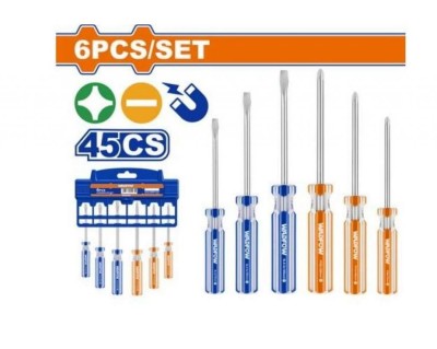 WADFOW KIT CHAVE FENDA 6PCS  WSS3206  Total Herramientas Oficial