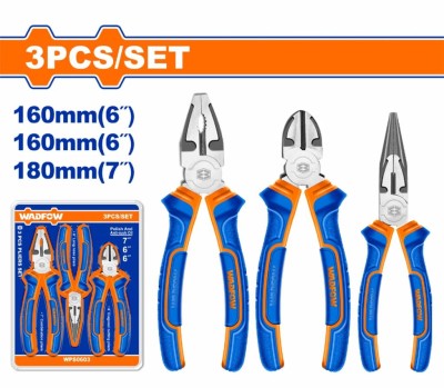WADFOW  KIT ALICATE  COMBINADA 3PCS   WPS0603 Total Herramientas Oficial