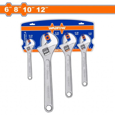 WADFOW CHAVE AJUSTÁVEIS WAW174K 4PCS Total Herramientas Oficial