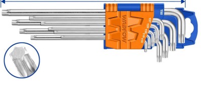 WADFOW CHAVE TORX KIT   WHK3291 9PCS Total Herramientas Oficial