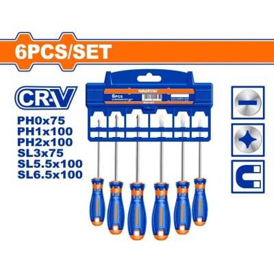 WADFOW CHAVE FENDA KIT WSS1206 6PCS Total Herramientas Oficial