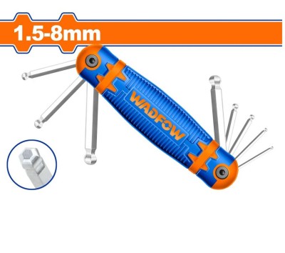 WADFOW  CHAVE TORX BOLA  WHK2281 8PCS Total Herramientas Oficial