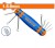 WADFOW  CHAVE TORX BOLA  WHK2281 8PCS Total Herramientas Oficial