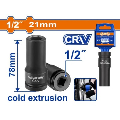 WADFOW SOQUETE IMPACTO WMS3221 1/221MM Total Herramientas Oficial