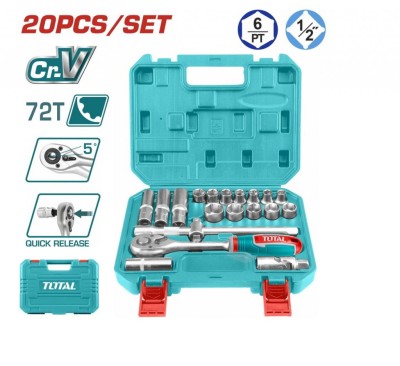 TOTAL KIT DE FERAMENTA THT121201 1/2 20PCS Total Herramientas Oficial