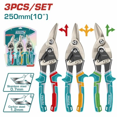 TOTAL TESOURA LATA THT520106K 3PCS 10 Total Herramientas Oficial