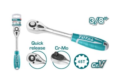 TOTAL CHAVE CATRACA  THT106386 3/8 205MM Total Herramientas Oficial