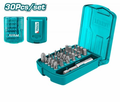 TOTAL JOGO DE PONTAS PARA CHAVE DE FENDA TACSD10306 30PCS Total Herramientas Oficial
