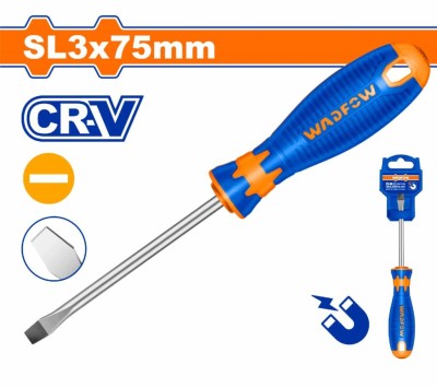 WADFOW  CHAVE DE FENDA DE PONTA PLANA SL 3X75MM   WSD1233 Total Herramientas Oficial