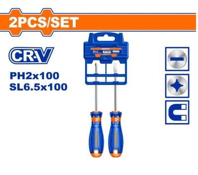 WADFOW  CHAVE FENDA KIT 2PCS WSS1302  Total Herramientas Oficial