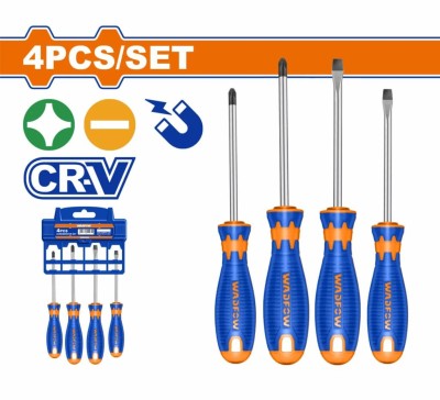 WADFOW  CHAVE FENDA KIT 4PCS  WSS1204  Total Herramientas Oficial