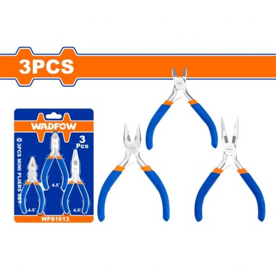 WADFOW CONJUNTO DE ALICATES 3 PÇS MINI   WPS1613   Total Herramientas Oficial
