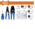 WADFOW CONJUNTO DE ALICATES DE CRIMPAGEM 7PCS  WHS1B07  Total Herramientas Oficial
