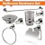 WADFOW  CONJUNTO DE ACESSÓRIOS DE BANHEIRO   WZG1516 Total Herramientas Oficial