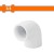 WADFOW   CODO PVC 90°  3/4   WVL1814 Total Herramientas Oficial