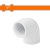WADFOW  COTOVELO  PVC  90° 1   WVL1811  Total Herramientas Oficial