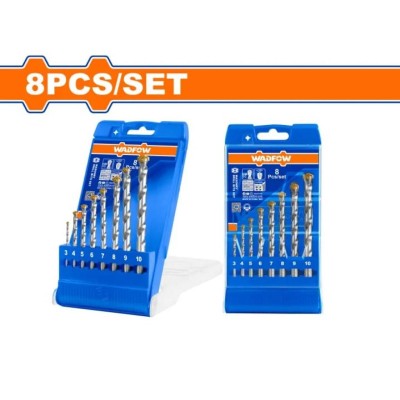 WADFOW CONJUNTO DE BROCAS PARA ALVENARIA 8PCS WMJ6B08  Total Herramientas Oficial