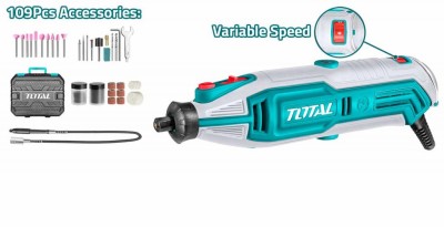 TOTAL RETIFICADOR 130W   TG513326 109PCS Total Herramientas Oficial