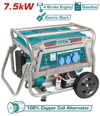 TOTAL GERADOR DE GASOLINA  TP175006  7.5KVA Total Herramientas Oficial