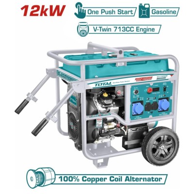 TOTAL GERADOR DE GASOLINA  TP150006 12KW Total Herramientas Oficial