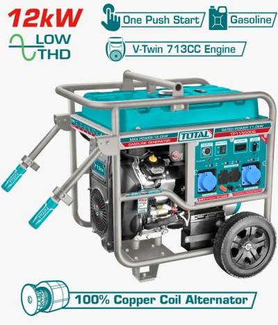TOTAL GERADOR DE GASOLINA  TP1150006 12KW Total Herramientas Oficial