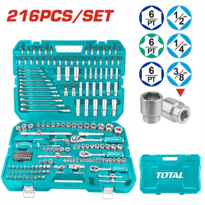 TOTAL KIT FERRAMENTA  THKTHP22166 216PCS Total Herramientas Oficial